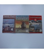 Vintage Art Painting Instructional booklets Lot of 3 for painting Seascapes - $9.49