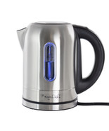 MegaChef 1.7Lt. Stainless Steel Electric Tea Kettle With 5 Preset Temps - £36.73 GBP