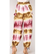 New Gigio Size  S M Tie Dye elastic waist rayon gauze jogger harem pants... - €19,22 EUR