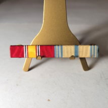 Army Vietnam Service Ribbon - Two on Wolf-Brown Bar -Nat. Def &amp; Armed F. Reserve - £4.62 GBP