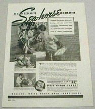 1940 Print Ad Johnson Sea-Horse 5 HP Outboard Motors Men Fishing Waukegan,IL - £14.00 GBP