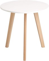 Canglong Modern Round End Side Kitchen Living Leisure Pedestal Wooden Coffee - £43.11 GBP