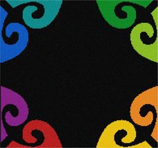 Pepita Needlepoint Canvas: Tallit Motif Colors, 12&quot; x 10&quot; - £67.47 GBP+