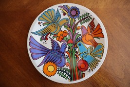 Villeroy &amp; Boch ACAPULCO Salad Plate 7.75&quot; Birds Flowers Brown Mark - £27.97 GBP