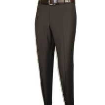 Men Suit BERLUSCONI Turkey Italian Wool 180's Portly Drop 4 Pants K255-07 Brown image 10