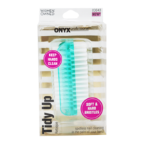 Onyx Professional Tidy Up Nail Brush, With Double-sided Bristles, Blue(D0102H55D - £27.34 GBP