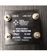 General Semiconductor Industries AC Line Protector (Model 587B201) 120VA... - $36.85 CAD