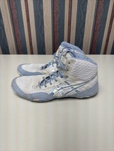 ASICS Matblazer Womens Size 11 Wrestling Shoes White Blue Sneakers 1082A001 - $526.69 MXN