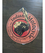 20&quot; Indian Motorcyle HENDEE Mfg 3d cutout retro USA STEEL plate display ... - $120.84 CAD