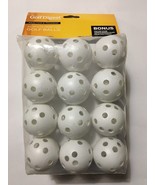 Practice Golf Balls Perforated Plastic 24 Count White New-Golf Digest - $10.85