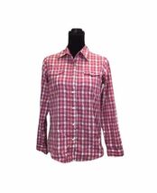 Wrangler Womens Pink Plaid Button Down Shirt Size Small - $11.43