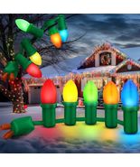 12 Ft Inflatable Christmas Light Bulb Ornaments Balls Decoration Inflata... - $73.48