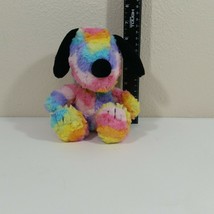 Hallmark Snoopy 6 Inch Plush Puppy Dog Peanuts Tie Dye Rainbow Easter Spring - £11.25 GBP