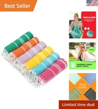 Elegant Oversized Beach Towel Set - 100% Turkish Cotton, Soft, and Light... - $1,232.82 MXN