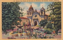 Mission San Carlos de Borromeo Monterey Carmel California CA Postcard B16 - $2.99