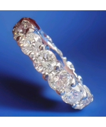 Earth Mined European Diamond Deco Band Vintage Eternity Anniversary Ring... - $13,295.25
