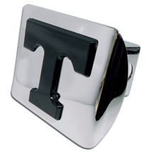 university of tennessee black chrome trailer hitch cover usa made - £63.70 GBP