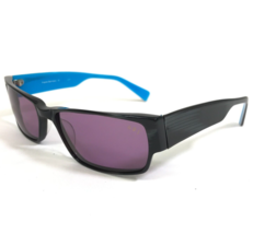 Ogi Gafas de Sol MOD.8037 COL.294 Negro Gris Cuerno Azul Rectangular Lila Lentes - £58.99 GBP