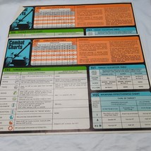 (2) Avalon Hill 1970 Panzer Blitz Combat Charts Sheets - $11.87