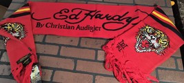 ED HARDY by Christian Audigier-2000s Vintage Red Tiger Scarf~NEVER WORN - $31.68