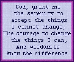 Pepita Needlepoint kit: Serenity Prayer, 12&quot; x 10&quot; - £68.53 GBP+