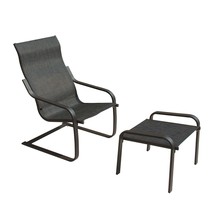 Outdoor Patio C Spring Bistro Set: All-Weather Chair &amp; Ottoman - $2,702.60 MXN