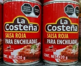 4X LA COSTENA RED ENCHILADA SALSA   ( SALSA ROJA ) - 4 OF 420g EACH - FR... - $29.69
