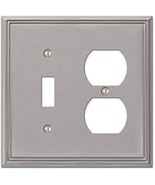 Amerelle 77TDBN Metro Line Wallplate, 1 Toggle / 1 Duplex Outlet, Cast M... - $28.71 CAD