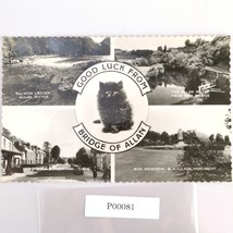 Vtg 1950s Postcard Black Cat Good Luck Bridge of Allan Stirlingshire Sco... - $15.92
