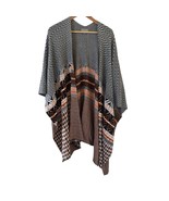 Joseph A Womens Poncho One Size Oversized Long Sleeve Bohemian Lagenlook... - $34.99