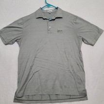 Peter Millar Crown Ease Mens Polo Golf Shirt Size L Large Gray Short Sleeve - £20.60 GBP