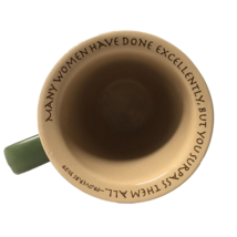 Abbey Press Coffee Mug Bible Quote Proverbs 31:29 Amazing Woman Avocado ... - $7.92