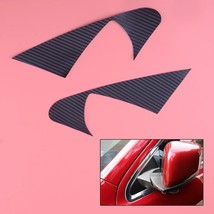 Vinyl Car Mirror Base Triangle Moulding Cover Trim Sticker Black   Style Fit for - £75.82 GBP