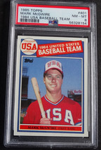 1985 Topps #401 Mark Mcgwire Rookie RC USA Baseball Card PSA 8 NM-MT - £48.71 GBP