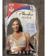 Playtex Black Wirefree 18 Hour Bra Size 48DDD - $24.74