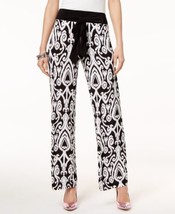 allbrand365 designer Womens Printed Tie Waist Pants Color Scroll Heaven ... - $68.81