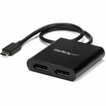 StarTech.com USB-C to Dual DisplayPort 1.2 Adapter, USB Type-C Multi-Monitor MST - £63.15 GBP