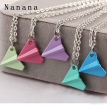 USA SELLER - One Direction 1D Paper Airplane pendant Necklace Silver Gold Colors - £7.17 GBP