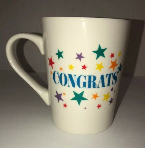 CONGRATS Coffee Tea Ceramic Mug Office Work Cup Gift-New Design-Free Gif... - $19.68