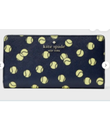 Kate Spade New York Tennis Toss Large Slim Bifold Wallet Blazer Blue Mul... - £55.79 GBP