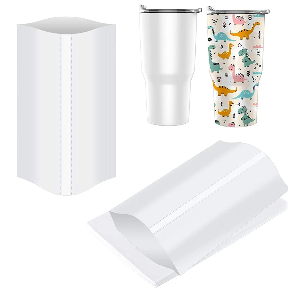 8X12 Inch Sublimation Shrink Wrap Sleeves 60 Pcs White Sublimation Shrink Wrap f - £46.09 GBP