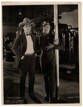 Hook And Ladder (1924) Lafd Capt. And Cowboy Hoot Gibson Inside Fire Station - £58.02 GBP