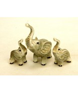 Set of 3 Porcelain Elephant Figurines, Trunks Raised, Japan Bone China, ... - £19.14 GBP