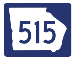 Georgia State Route 515 Sticker R4051 Highway Sign Road Sign Decal - £1.15 GBP+