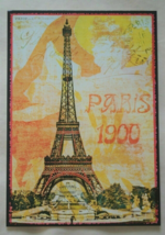 Vintage Postcard Paris Tour Eiffel Tower Art Nouveau 1900 Made in France 4&quot; x 6&quot; - £3.83 GBP