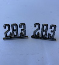 Chevy 1964-1966 Impala Nova Chevelle 283 Fender Emblem Pair GM 3863852 O... - $473.50 MXN