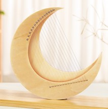 Small Harp lyre moon lute 15 string moon shape stringed instrument - £155.67 GBP