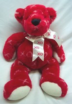 GANZ Heritage Collection KISSES THE RED TEDDY BEAR 15&quot; Plush Stuffed Ani... - $19.80