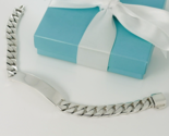 8&quot; Tiffany &amp; Co ID Bracelet Curb Link Men&#39;s Unisex Size Large - $589.00