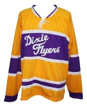 Any Name Number Nashville Dixie Flyers Retro Hockey Jersey New Yellow Any Size image 4